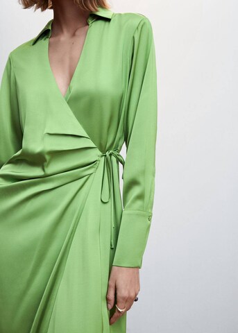 MANGO Dolga srajca 'Colette' | zelena barva