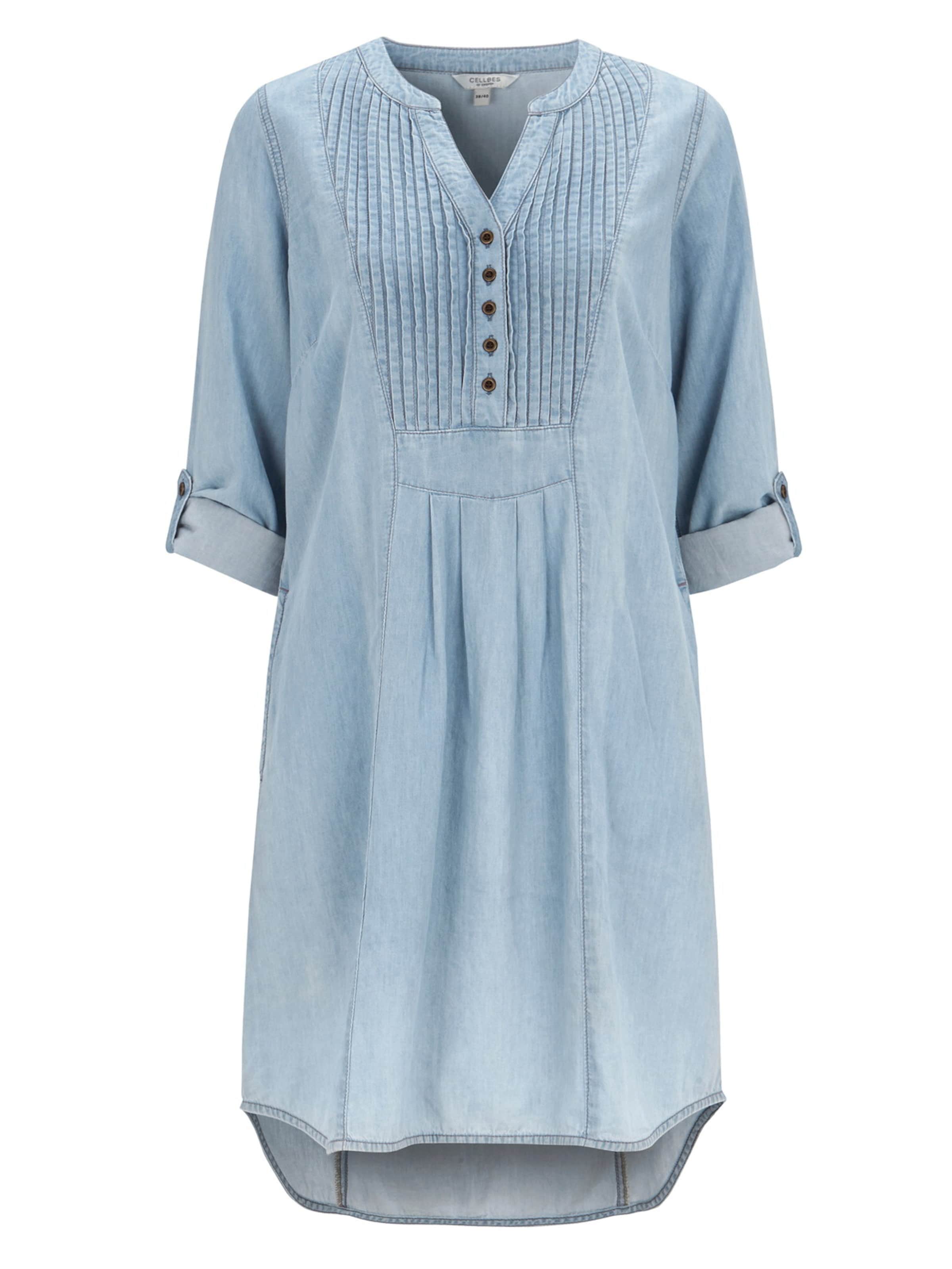 Cellbes of Sweden Jurk in Blauw: voorkant