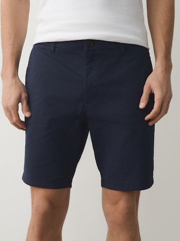 Coupe slim Pantalon chino Next en bleu : devant