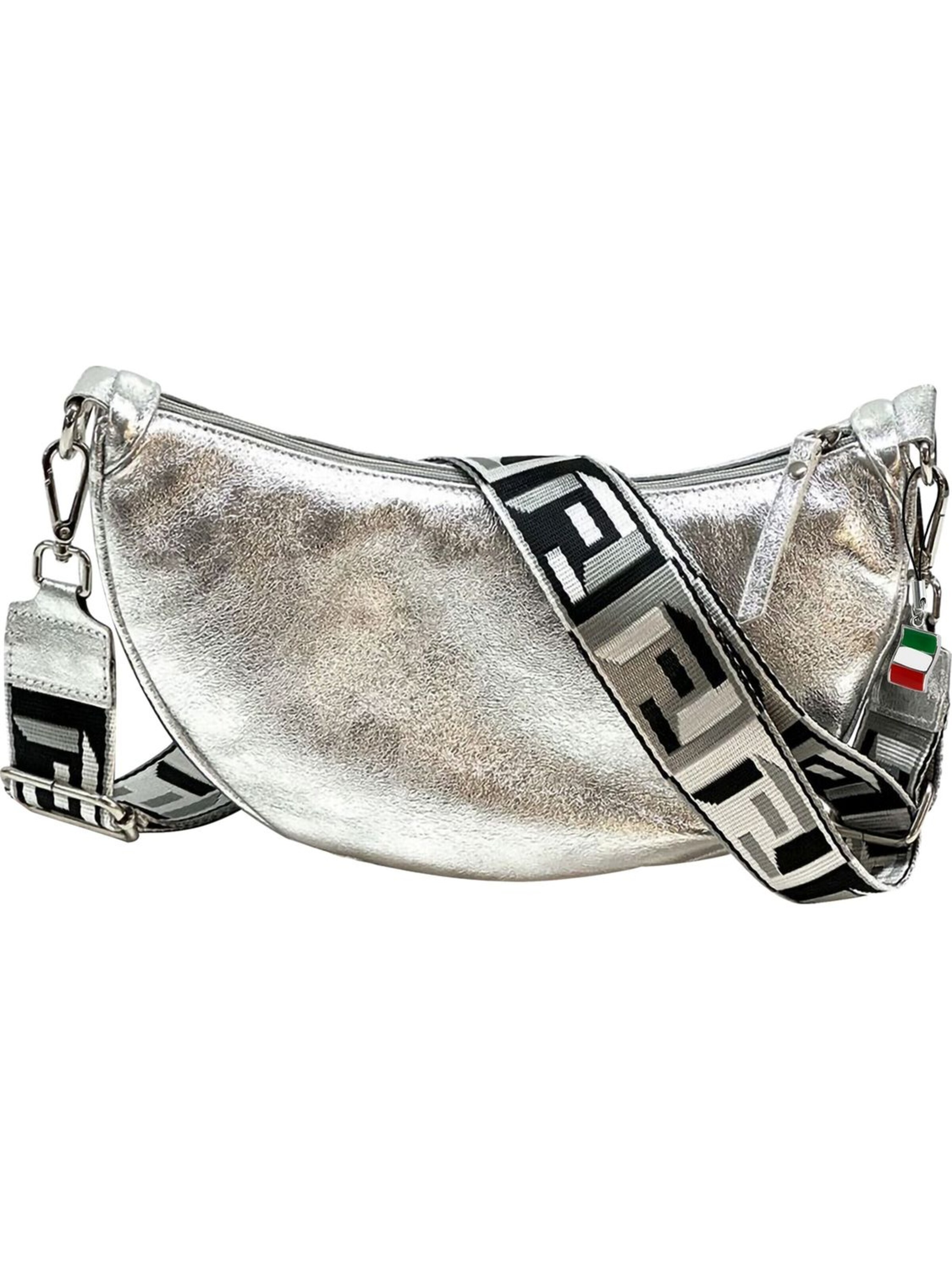 Florence - Bolso de hombro en plata: frente