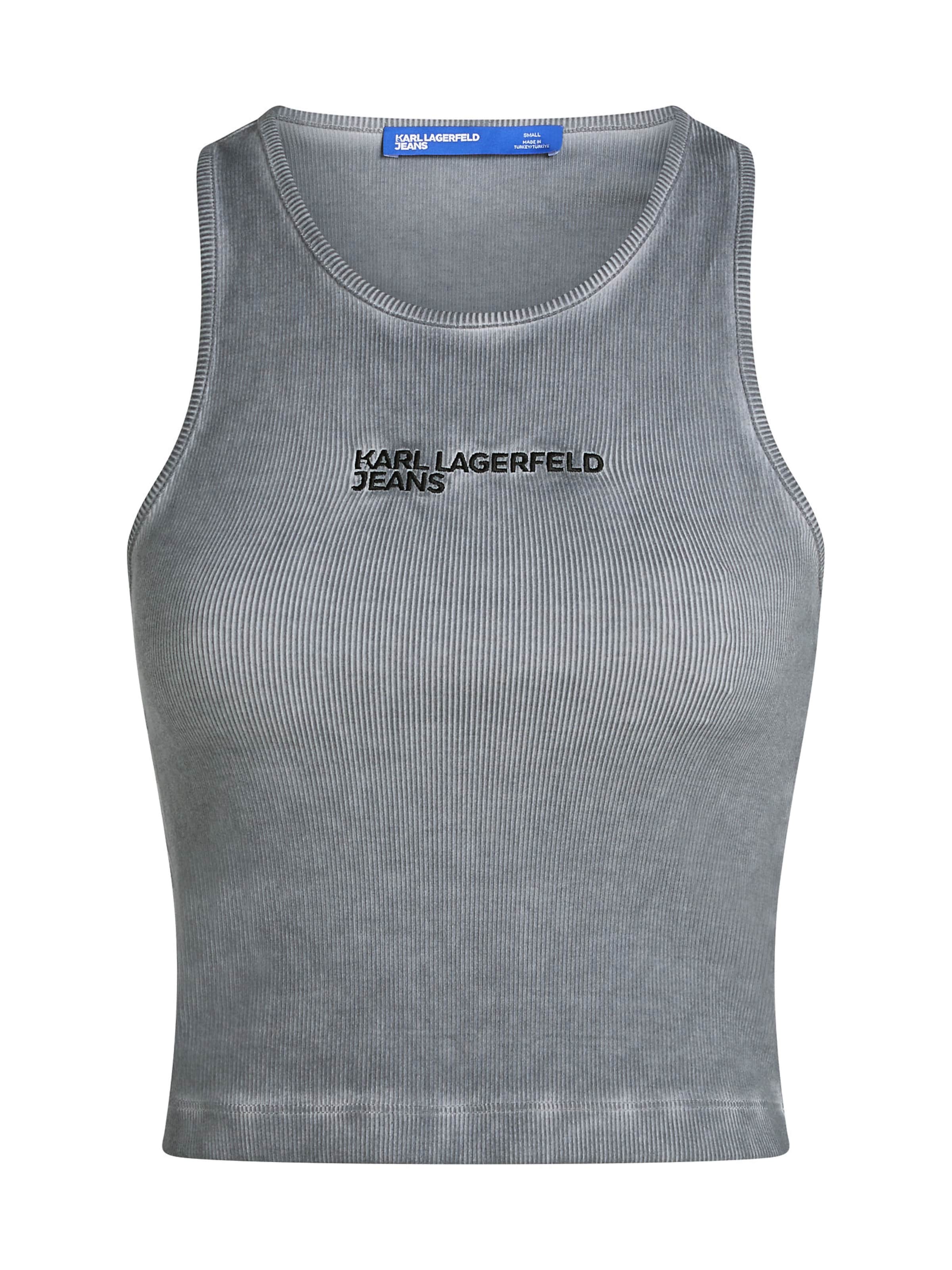 KARL LAGERFELD JEANS Τοπ σε γκρι: μπροστά