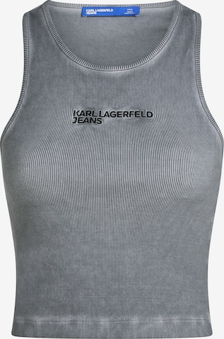 Top de la KARL LAGERFELD JEANS pe gri: față