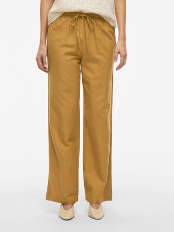 VILA Loose fit Trousers in Brown: front