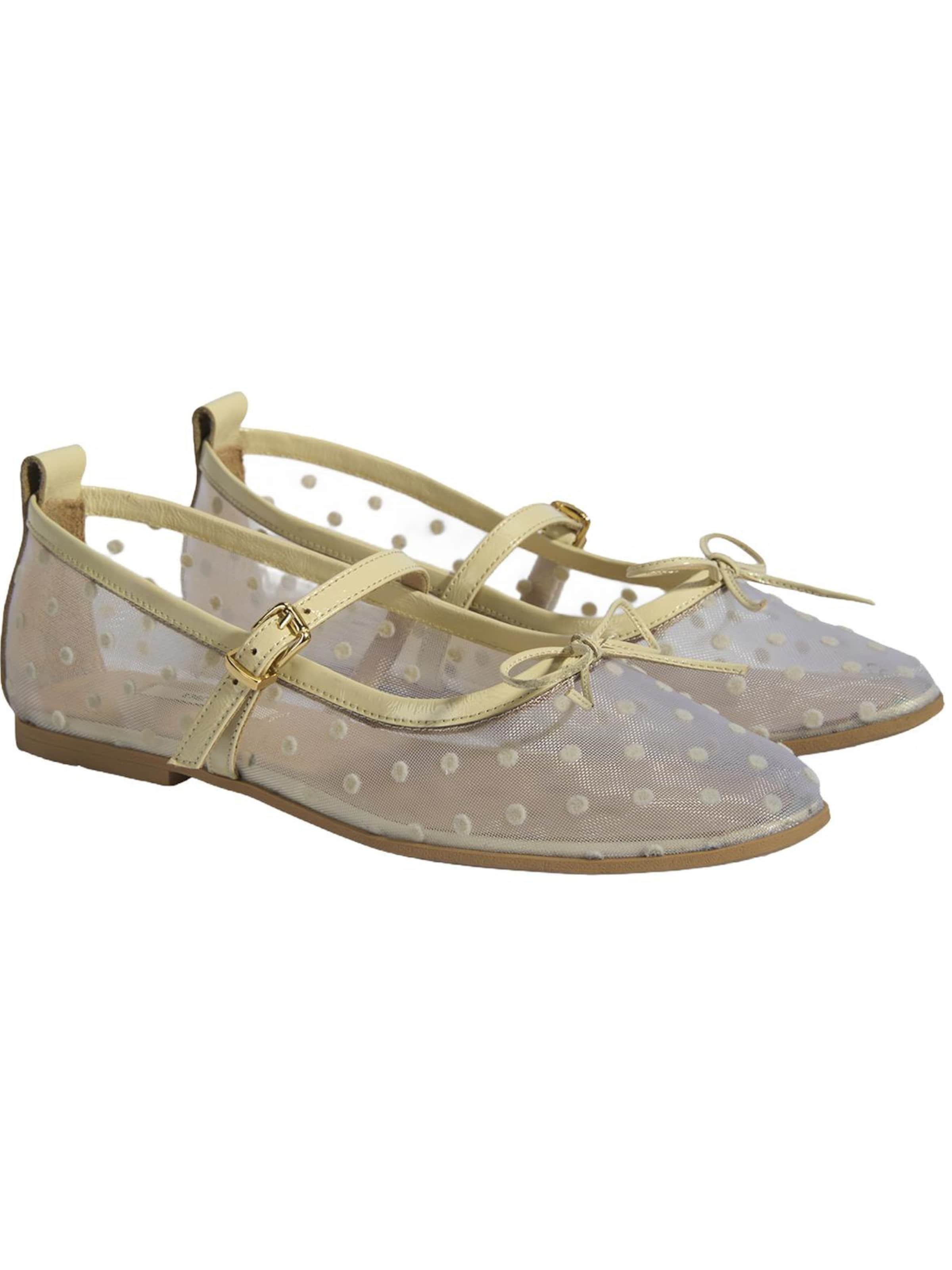 Desa Ballerina 'Ballettschuhe' in Wit: voorkant