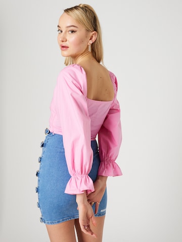 Hoermanseder x About You Blouse 'Joy' in Pink