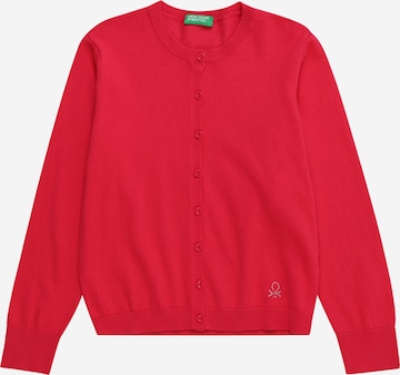 Cardigan UNITED COLORS OF BENETTON en rouge : devant