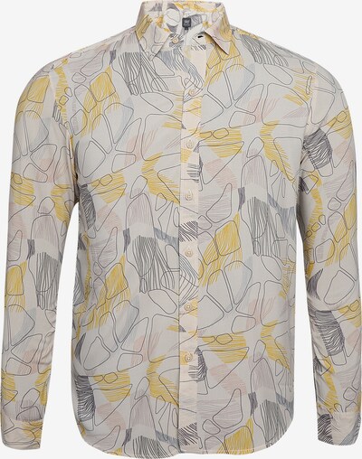 Campus Sutra Button Up Shirt 'Kyle' in Yellow / Grey / White, Item view