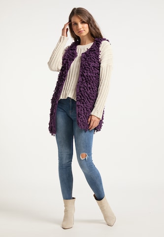 Cardigan IZIA en violet