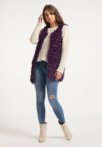 Cardigan IZIA en violet