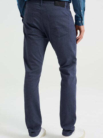 Coupe slim Pantalon WE Fashion en bleu