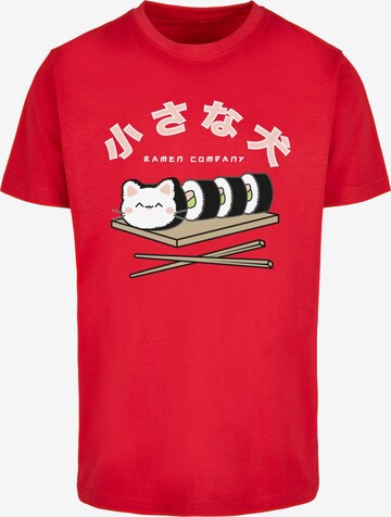 Merchcode T-Shirt 'TORC - Sushi Kit' in Rot: predná strana