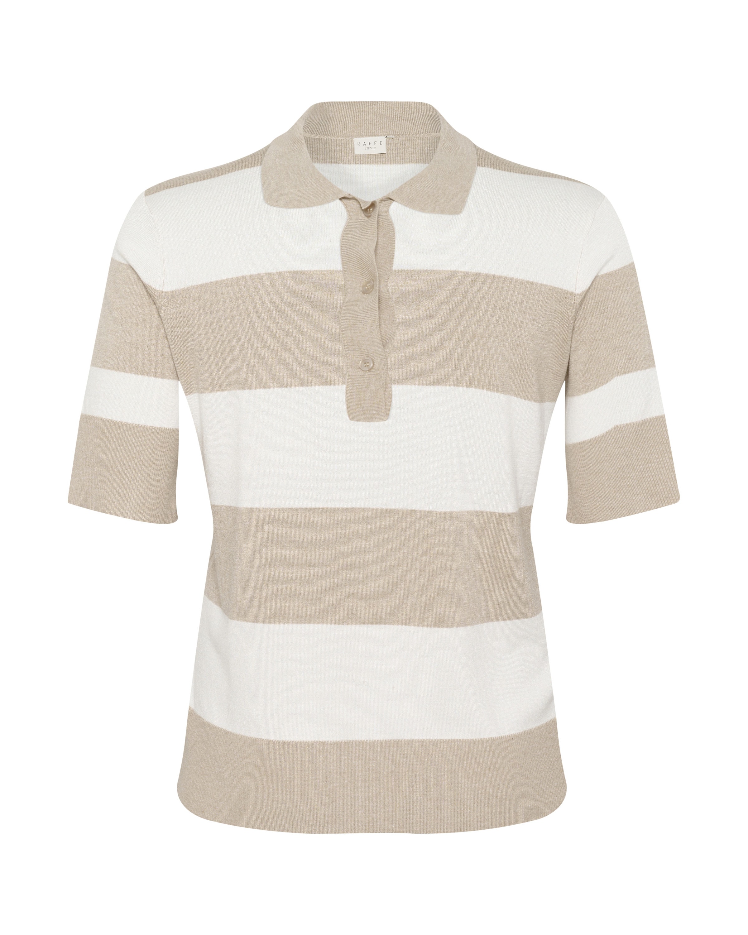 KAFFE CURVE Sweater 'KCLizzy' in Beige: front