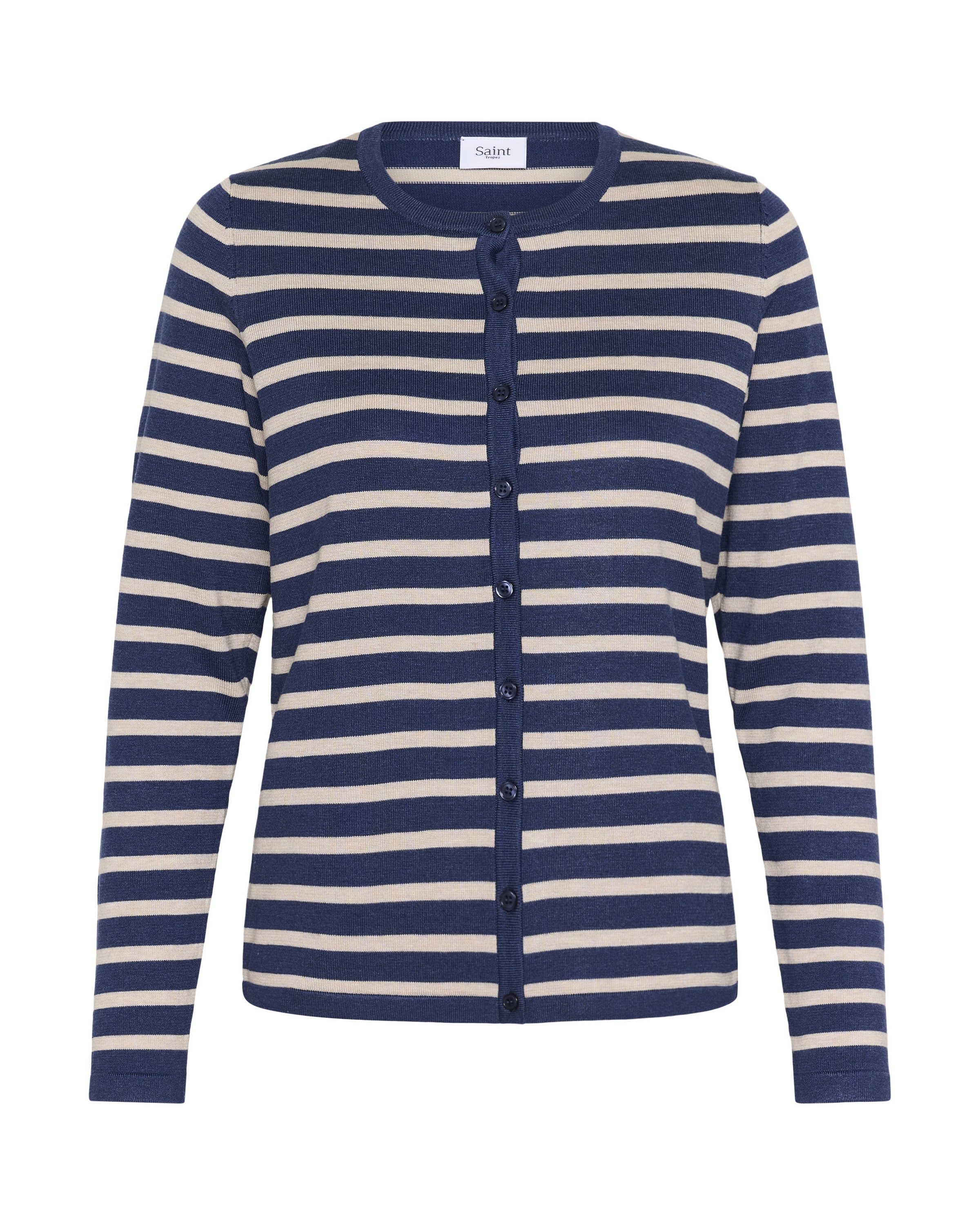 SAINT TROPEZ Strickjacke in Blau: Vorderseite