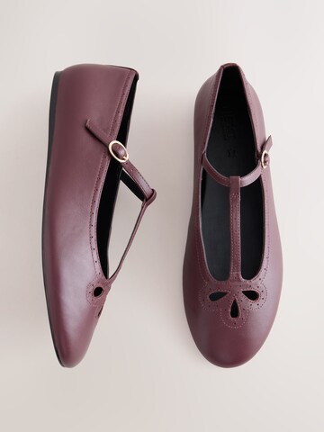 Next Ballerina met riempjes in Rood