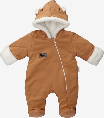 Bamar Nicol Dungarees in Brown: front