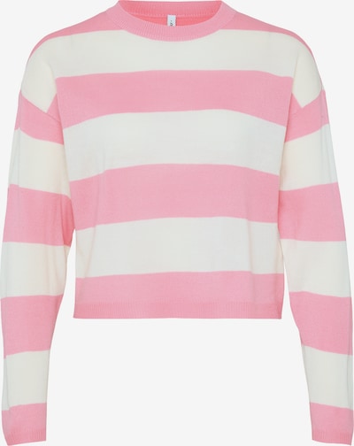 Only Petite Pulover 'ONLDERRY' u svijetloroza / bijela, Pregled proizvoda