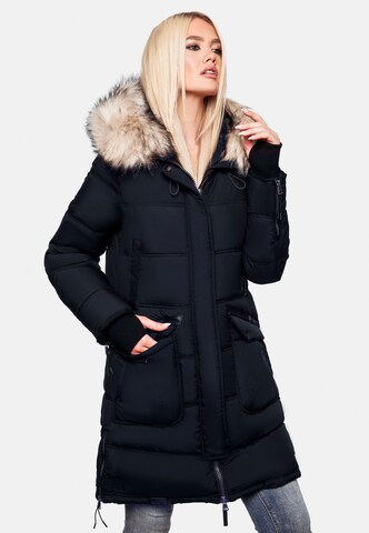 MARIKOO Winter coat 'Chaskaa' in Blue: front