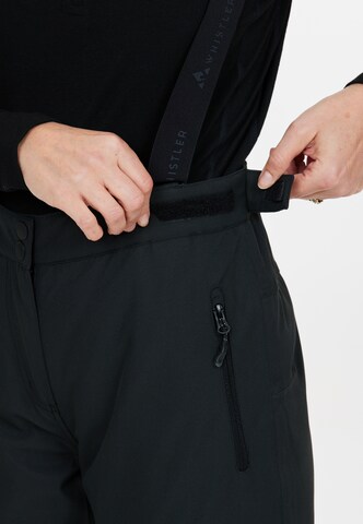 Whistler Regular Workout Pants 'Drizzle' in Black