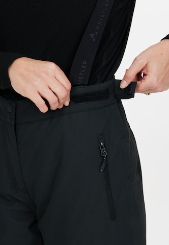 Whistler Regular Workout Pants 'Drizzle' in Black