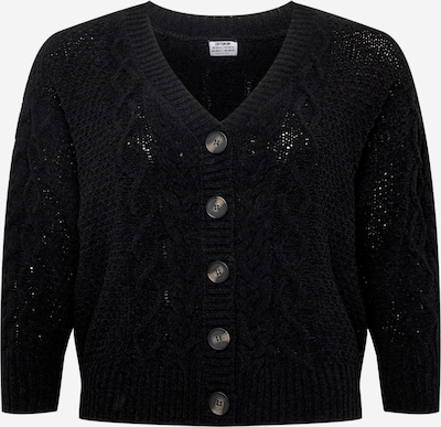 Cotton On Curve Strickjacke 'CHENILLE' in schwarz, Produktansicht
