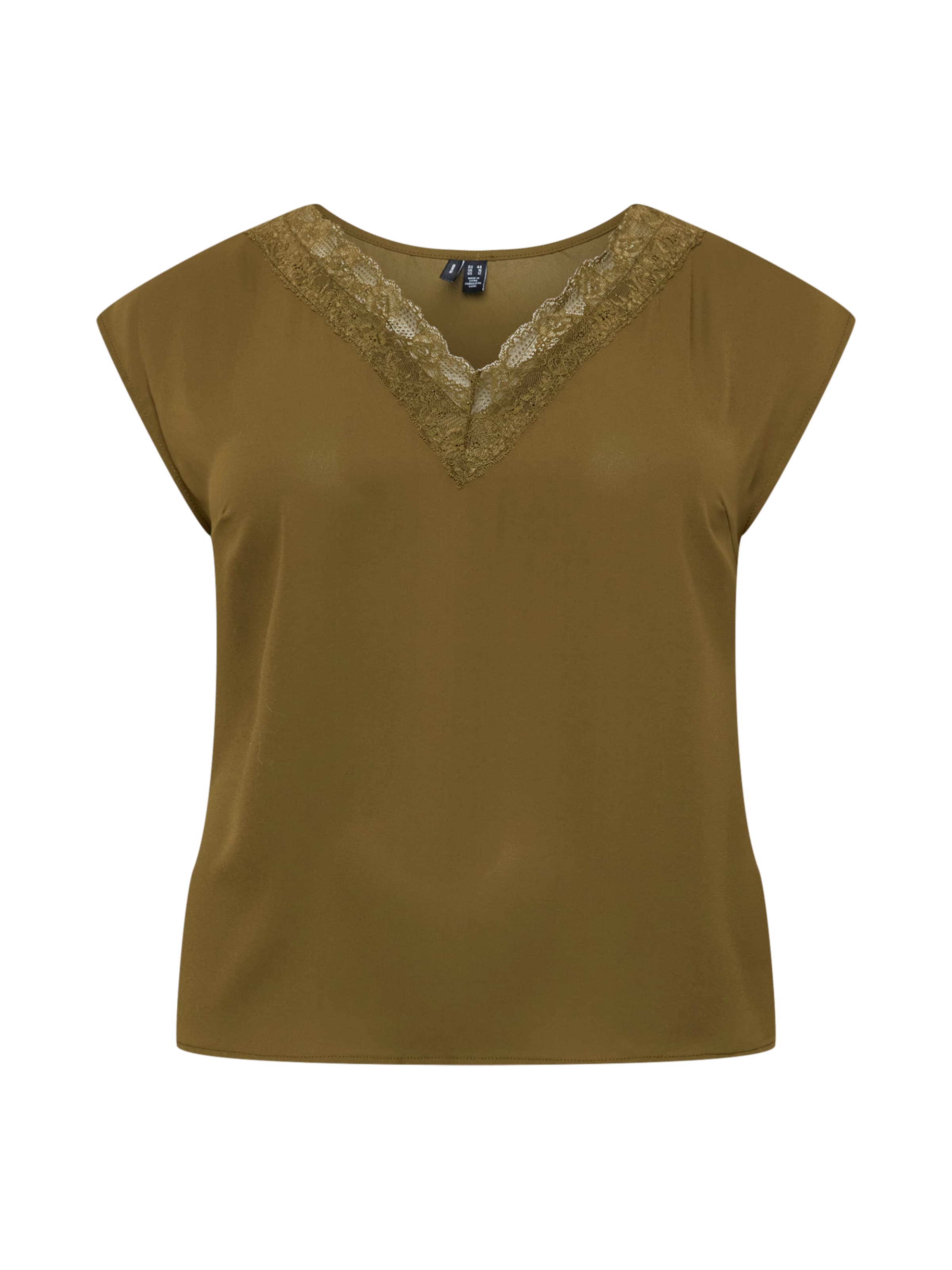 Frauen Große Größen Vero Moda Curve Shirt 'MAPLE' in Khaki - TH87633