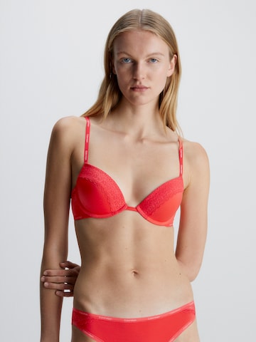 Calvin Klein Underwear Push-up BH 'Flirty' in Rot: predná strana