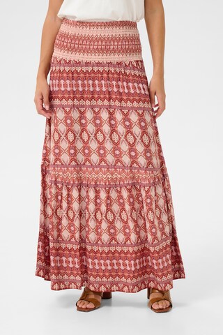Cream Skirt 'Tiah' in Beige: front