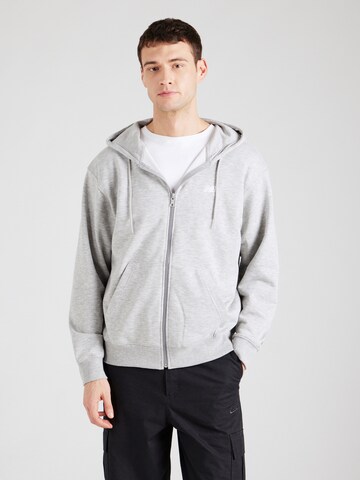 new balance Zip-Up Hoodie 'Essentials' in Grey: front