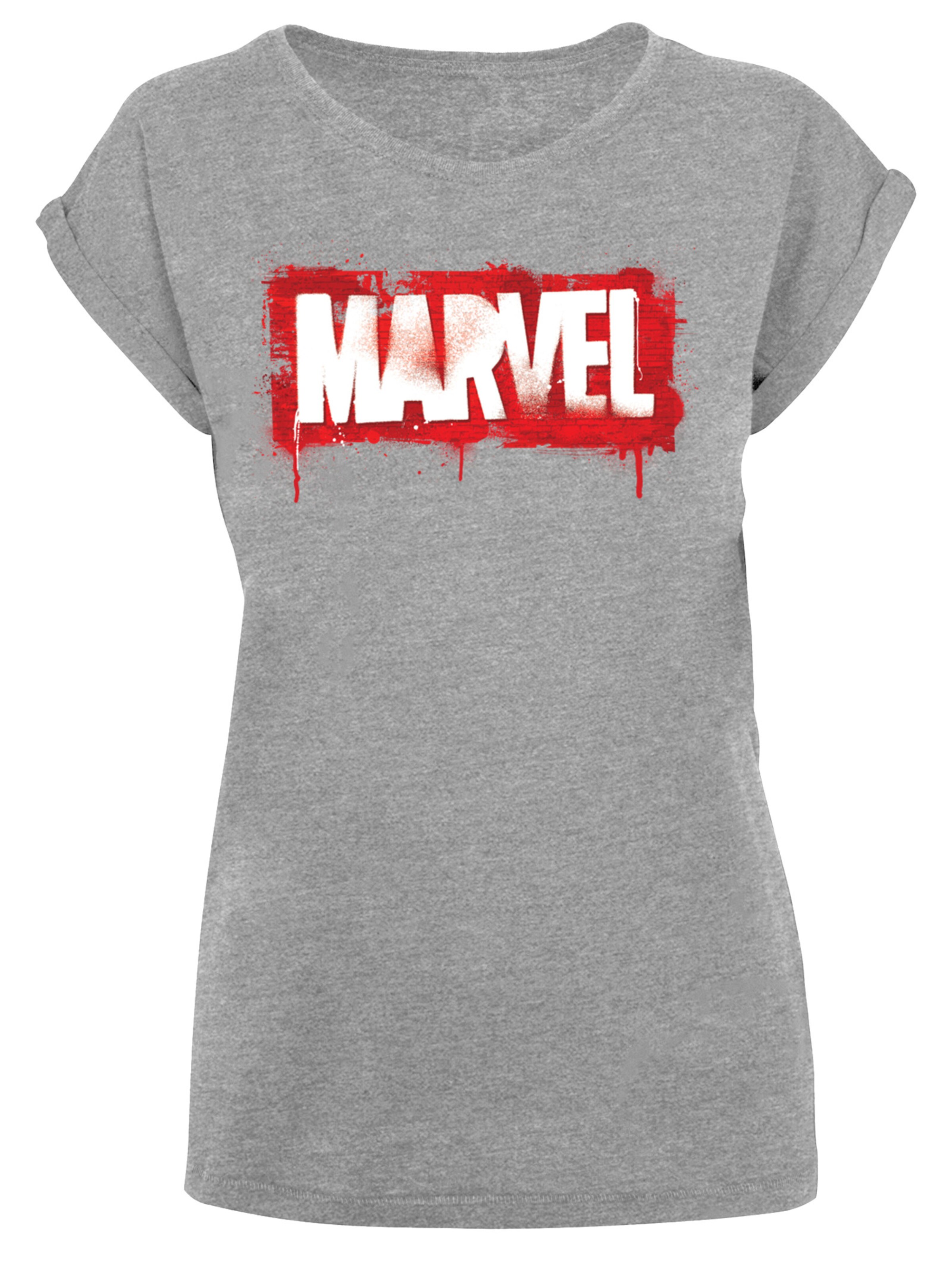 F4NT4STIC Shirt 'Marvel' in Grey: front