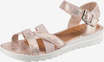 Lynfield Strap Sandals in Pink: front