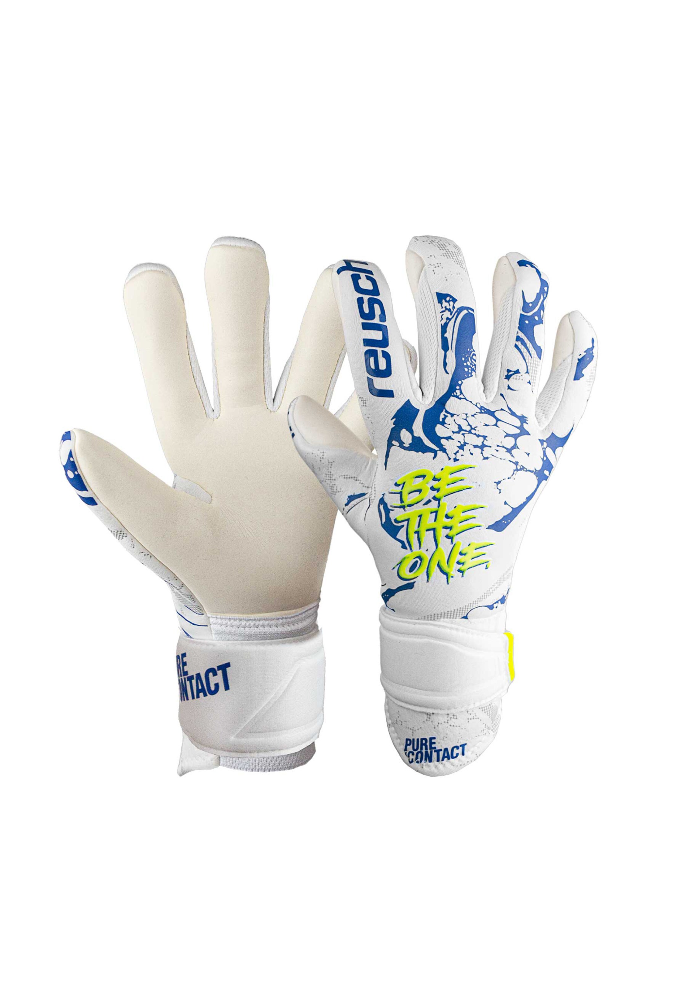 REUSCH Torwarthandschuhe 'Pure Contact Silver' in Weiß: Vorderseite
