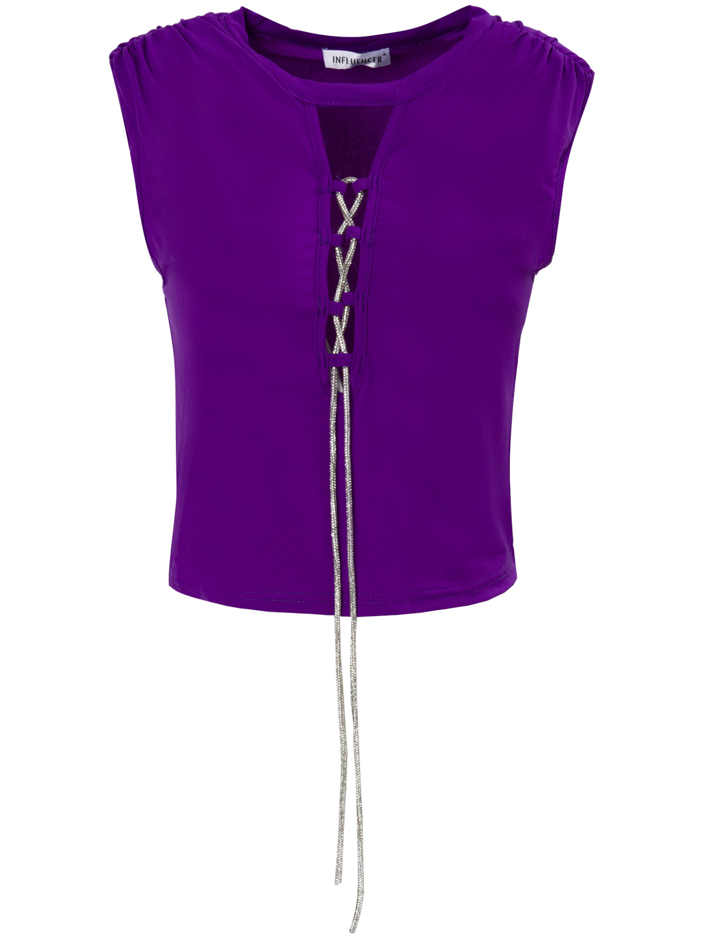 Influencer Τοπ σε λιλά: μπροστά