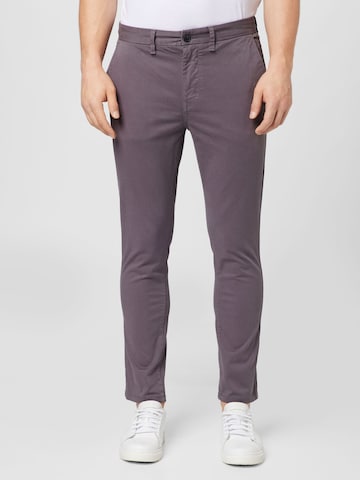 BURTON MENSWEAR LONDONSlimfit Chino hlače - siva boja: prednji dio