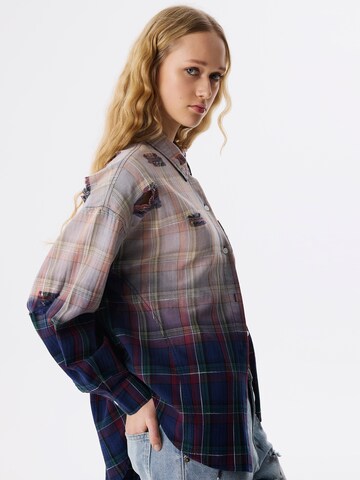 Twist Blouse in Mixed colours