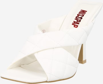 Misspap Mule in White: front