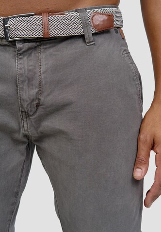 INDICODE JEANS Regular Chinohose  'Spence' in Grau