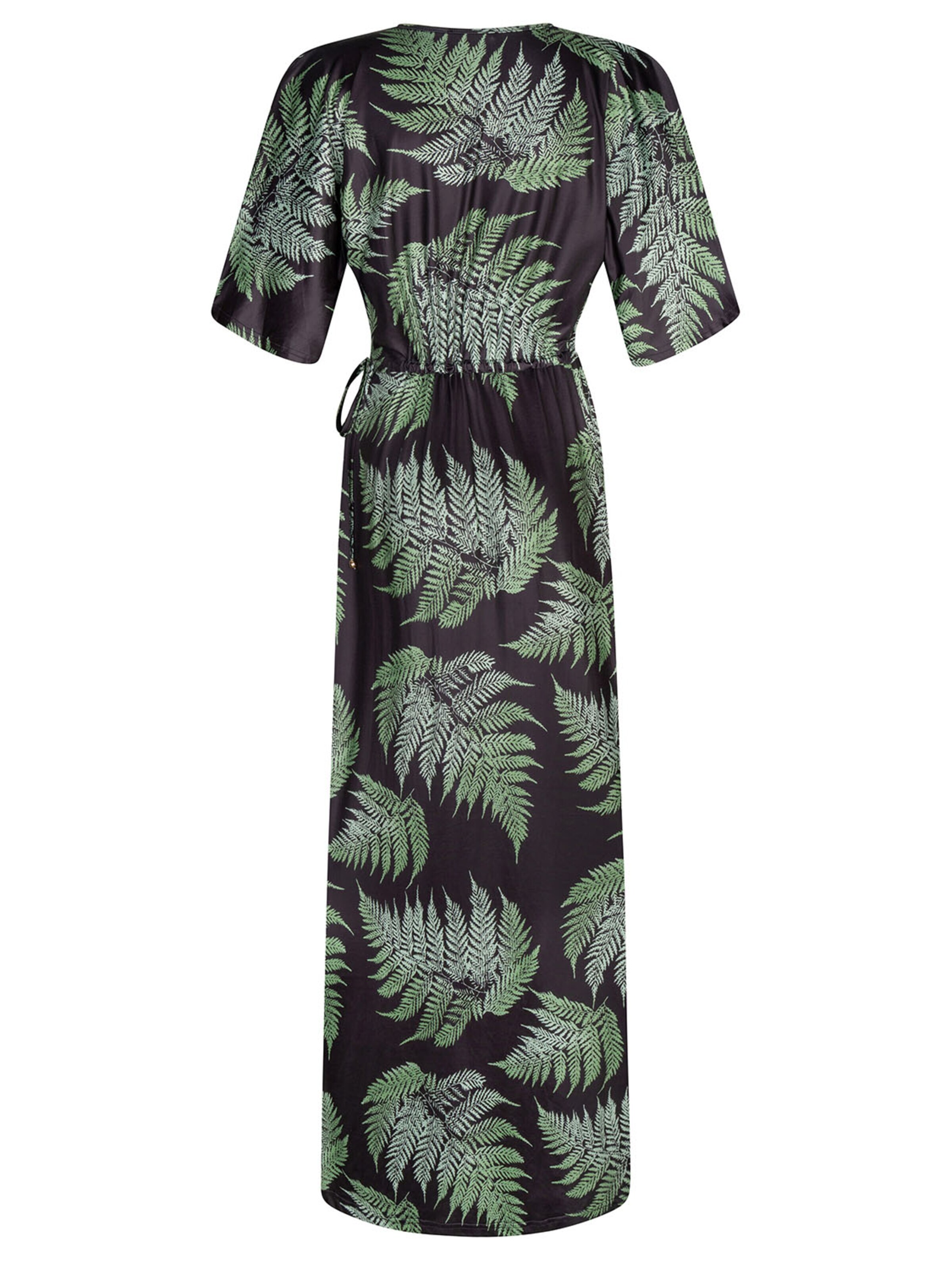 Chic by Lirette Dress 'Kimono Lotus Boquete' in Black