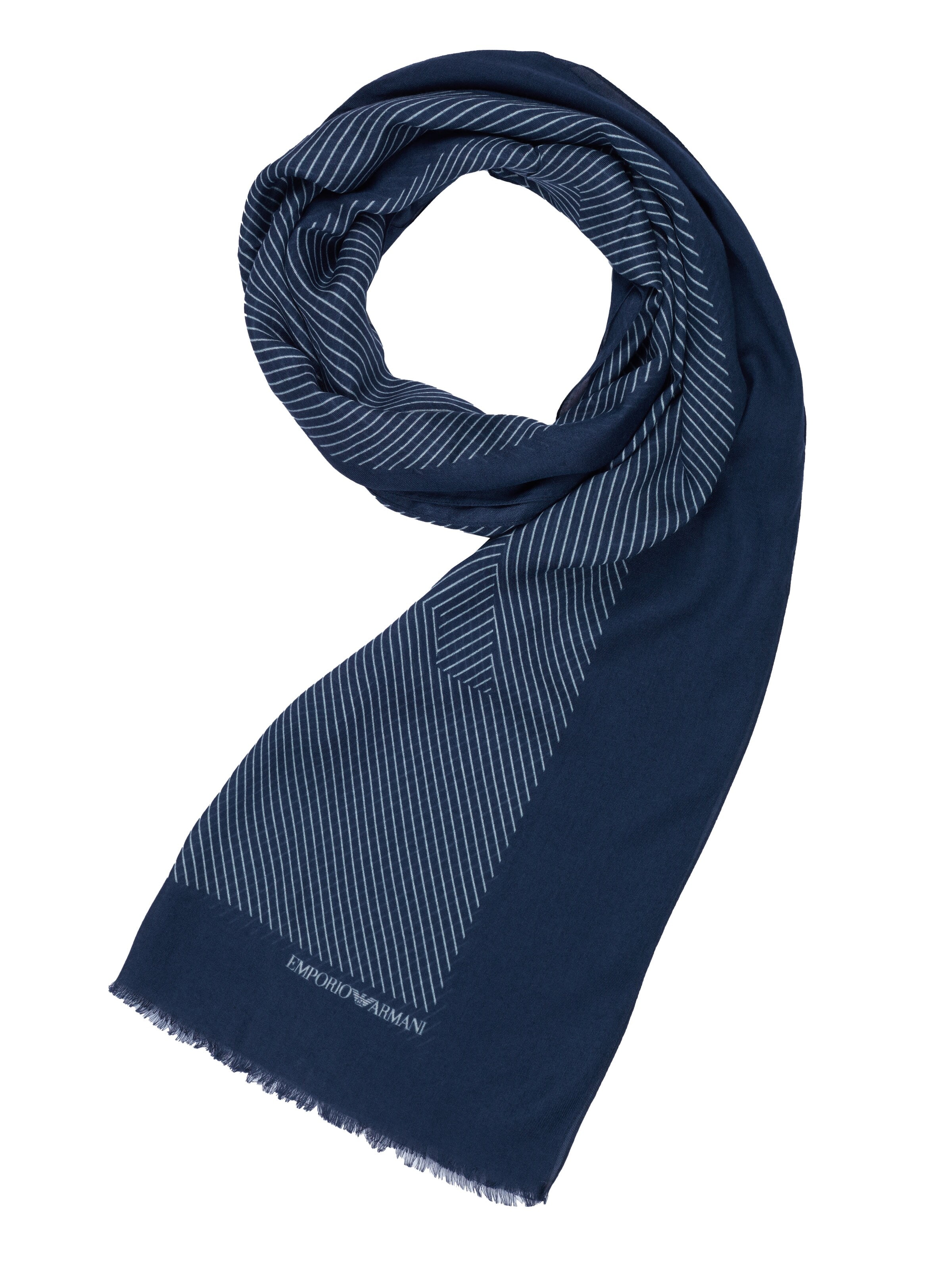 ARMANI Scarf 'Emporio Armani Schal' in Blue: front