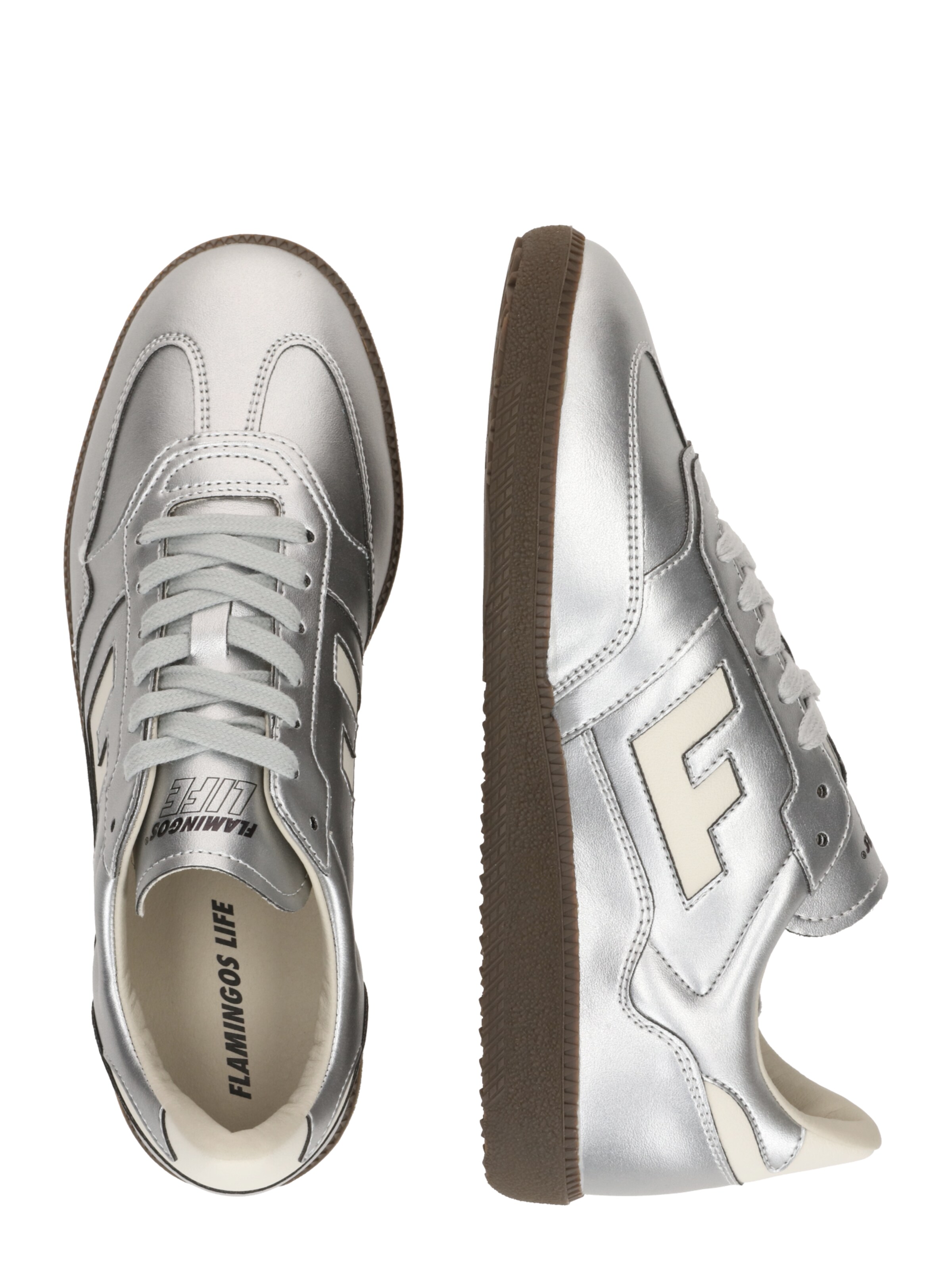 sidabrinė Flamingos' Life Sportbačiai be auliuko 'BURELA SLIM'