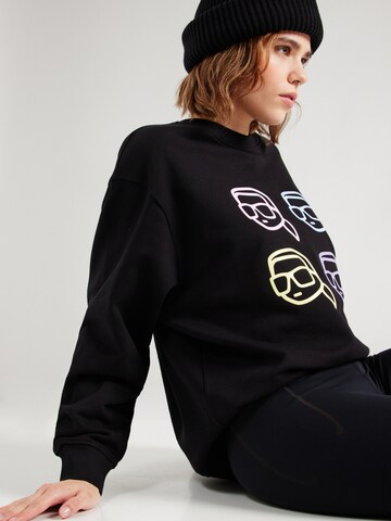 Karl Lagerfeld Sweatshirt 'Ikonik 2.0' in Zwart