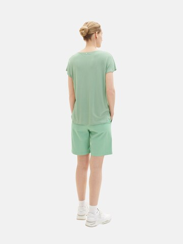TOM TAILOR Normální Chino kalhoty – zelená