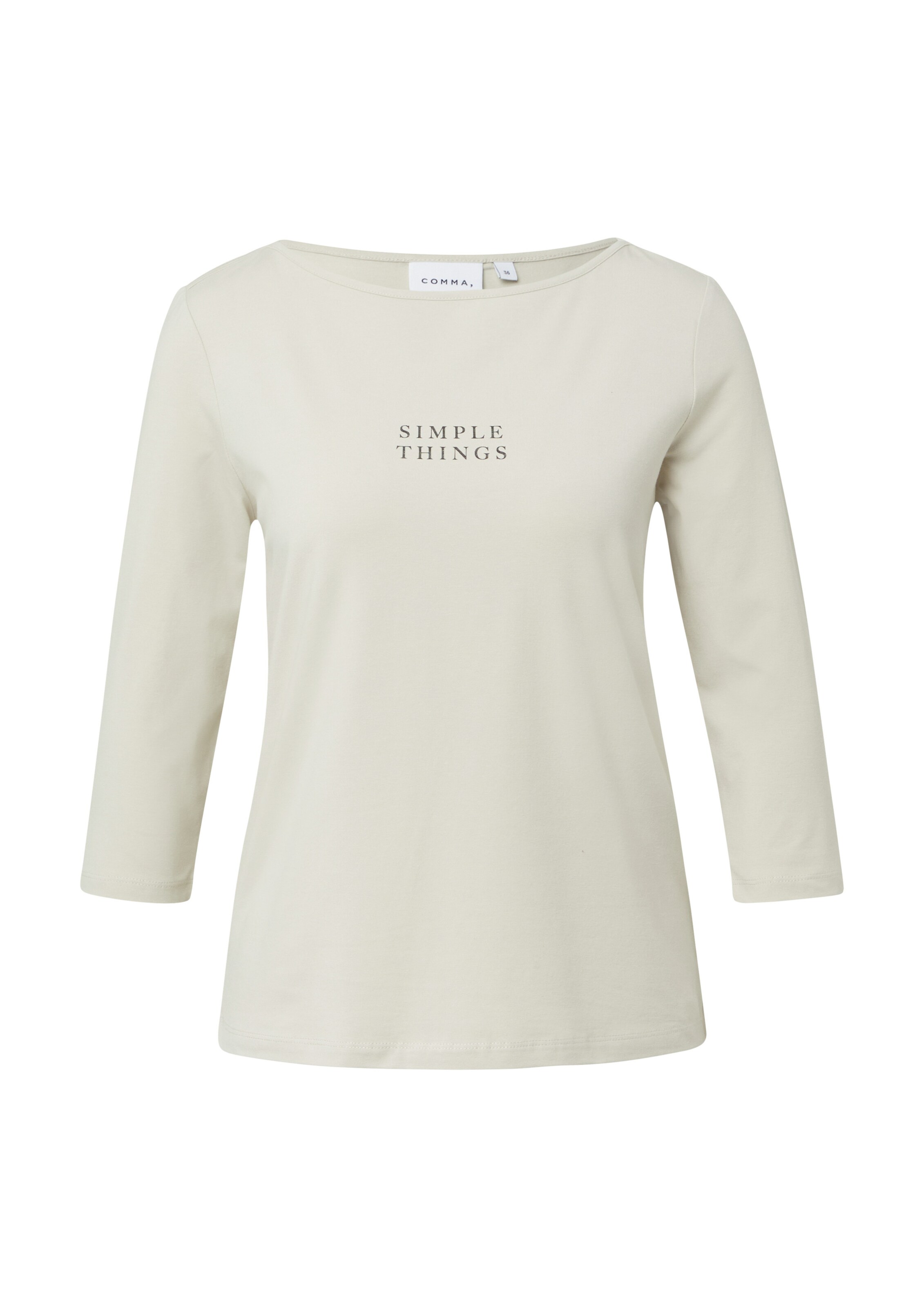 T-shirt COMMA en beige : devant