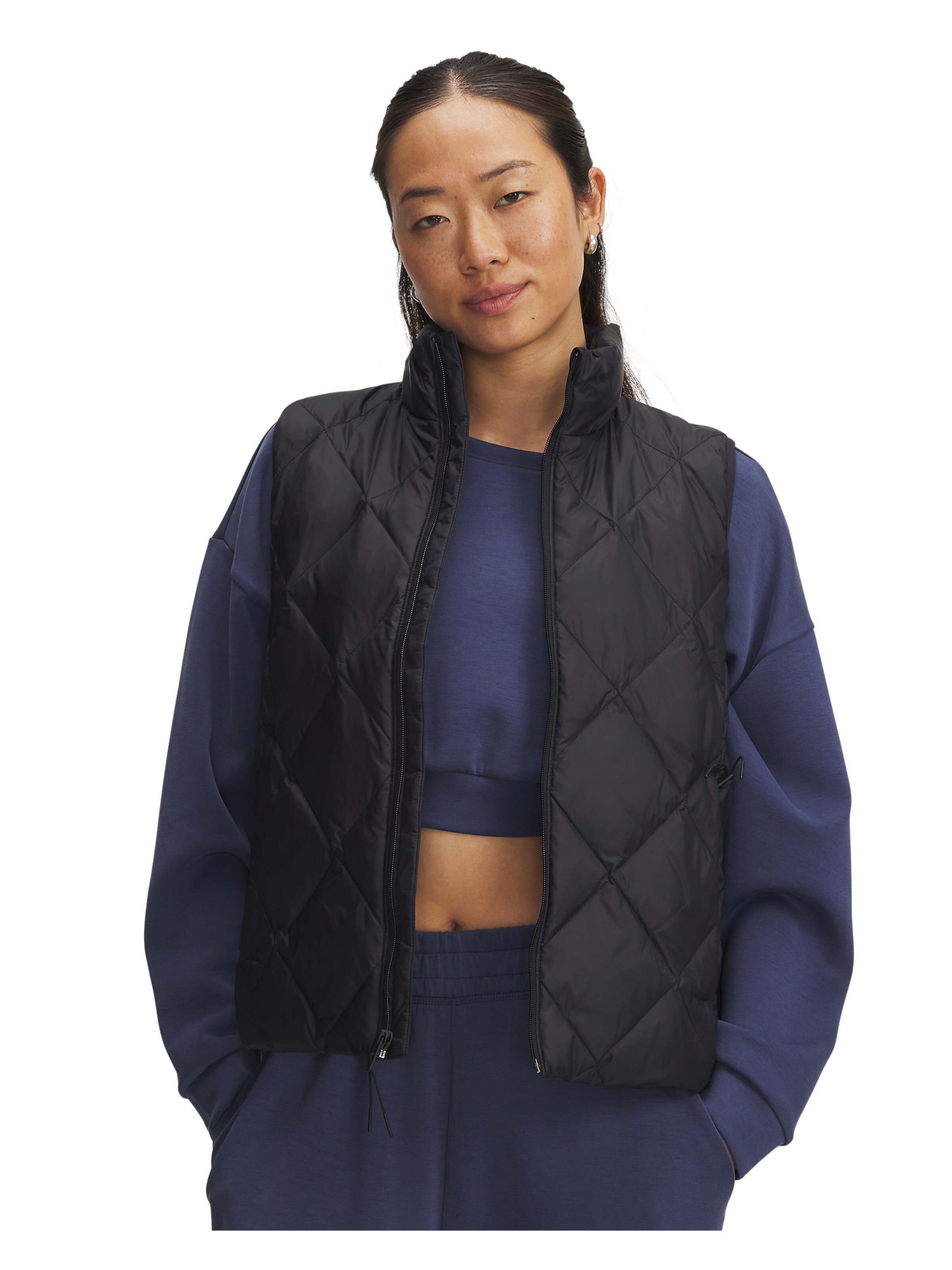 UNDER ARMOUR Sports vest in Black: front