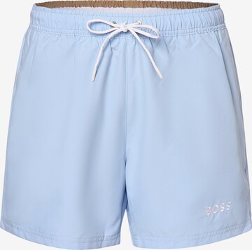 BOSS Board Shorts 'Dogfish ' in Blue: front