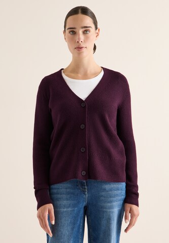 CECIL Knit Cardigan in Purple: front