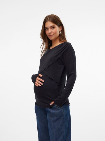 MAMALICIOUS Shirt 'Iris' in Schwarz: Vorderseite