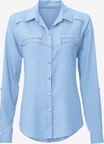 heine Blouse 'RICK CARDONA' in Blauw: voorkant