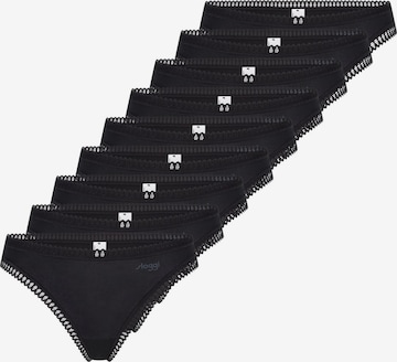 SLOGGI Thong 'GO Crush' in Black: front