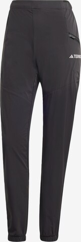 Tapered Pantaloni sport 'Xperior' de la ADIDAS TERREX pe negru: față