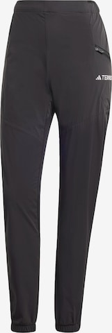 ADIDAS TERREX Slim fit Workout Pants 'Xperior' in Black: front
